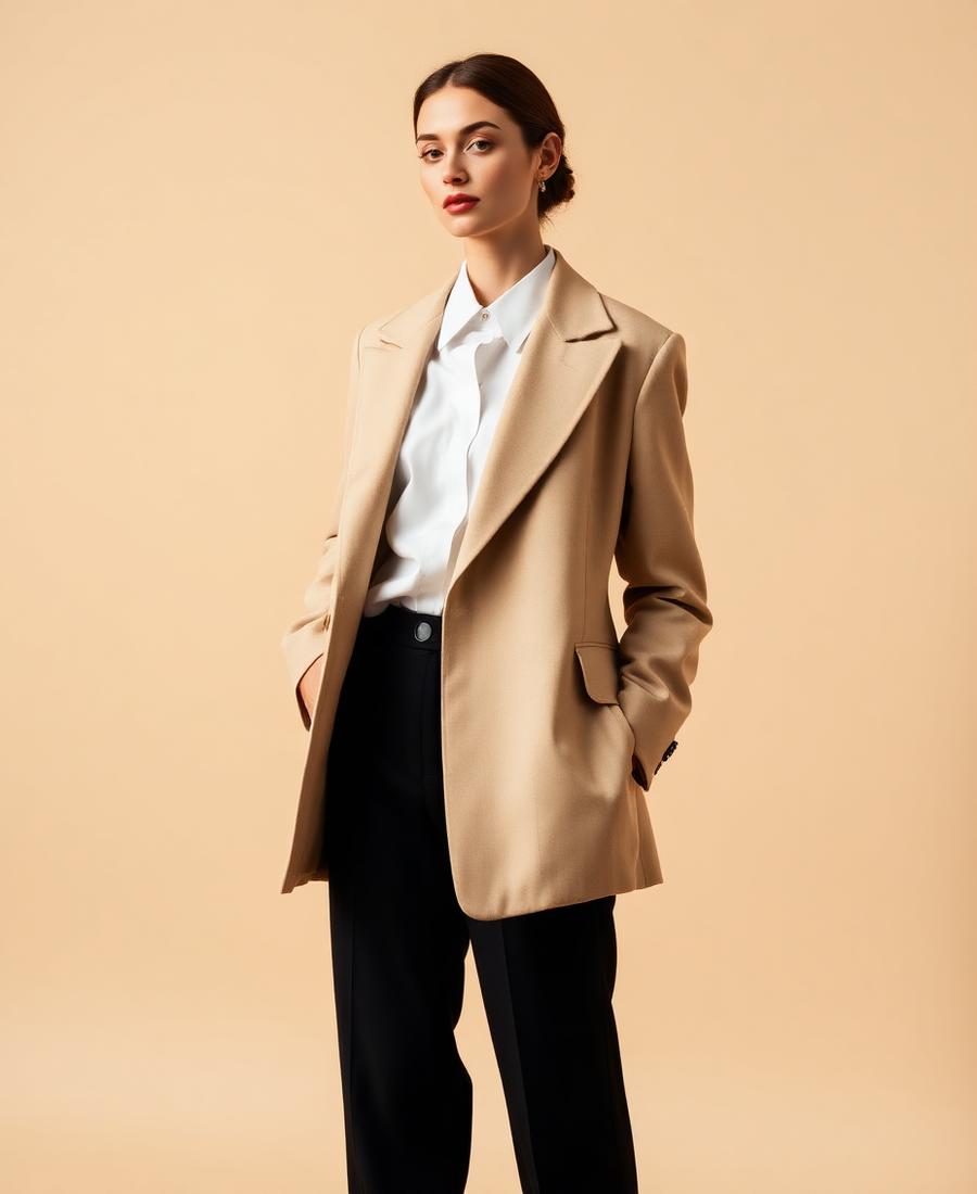 Beige blazer after