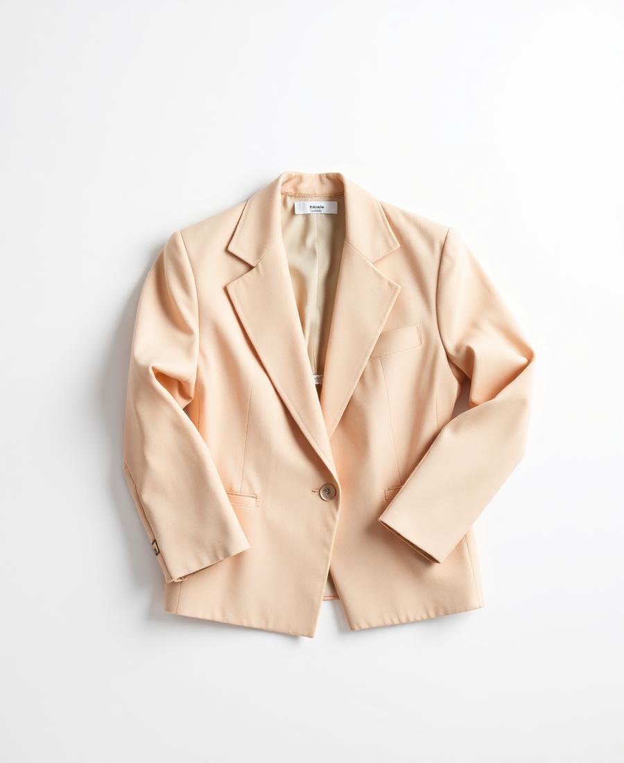 Beige blazer before